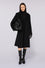 Single-breasted wool-blend coat