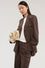 Jacket with applied pockets in cady fabric
