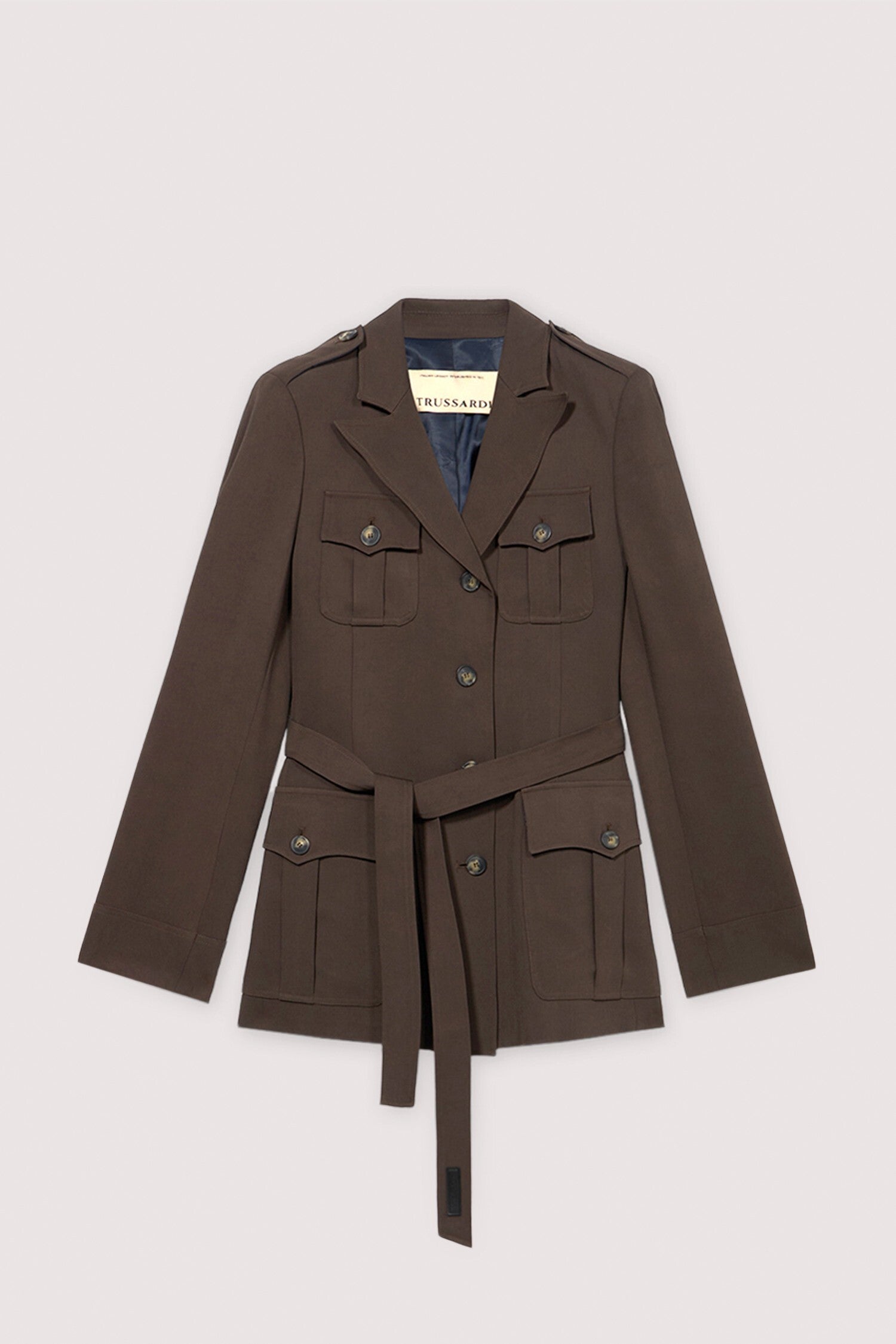 Giacca con tasche applicate in cady 2|b62622b6d96043ed859a70eb5185f95577fb9693c09d0b45e95d2dfe23fd7015