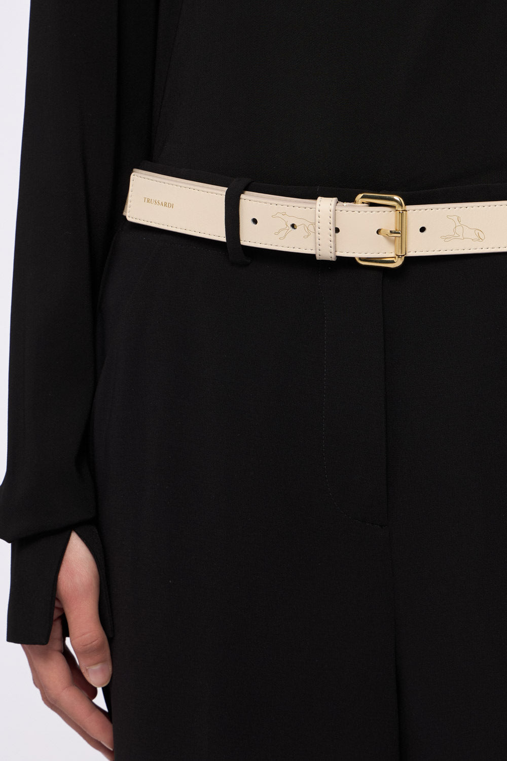 Cintura in pelle con stampa Gentle Society 2|42cce0870606645da7895c1d2c3d95be00eaf393483a590547362a56748c9171