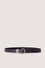 Calfskin belt with greyhound cut-out
