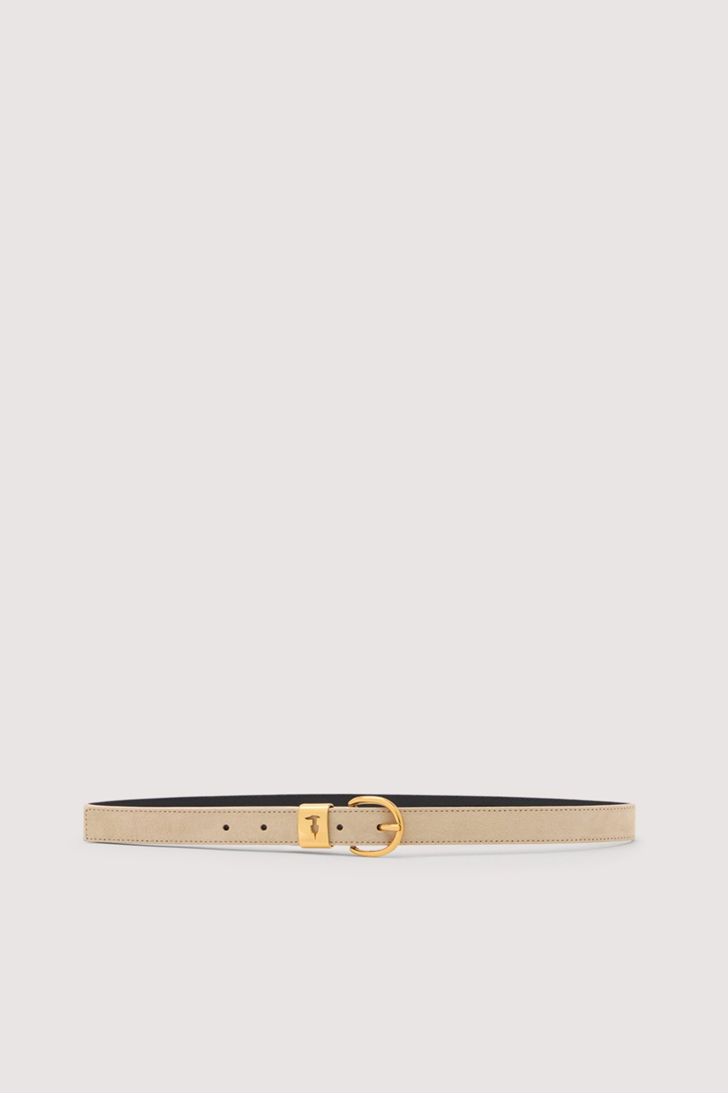 Cintura con passante metallico in suede 1|a9c7267d0b2ff3e9949ed23c9f94ce53dcad6fdf41830137cb70996f668d7c02
