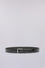 Calfskin belt with hexagonal buckle