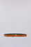 Leather belt with Ouroboros buckle