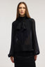 Blusa in chiffon con dettaglio plissé 1