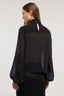 Blusa in chiffon con dettaglio plissé 3