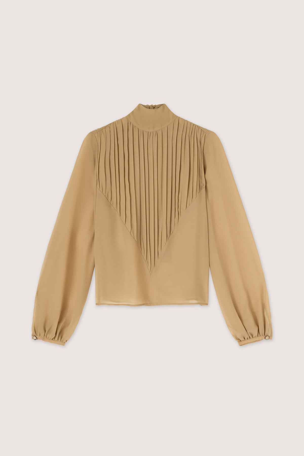 Blusa in chiffon con dettaglio plissé 5|578f13b95187ad5480c36f48b4db565f1fdbe10b4723e0db9f8cf6436c68d5eb