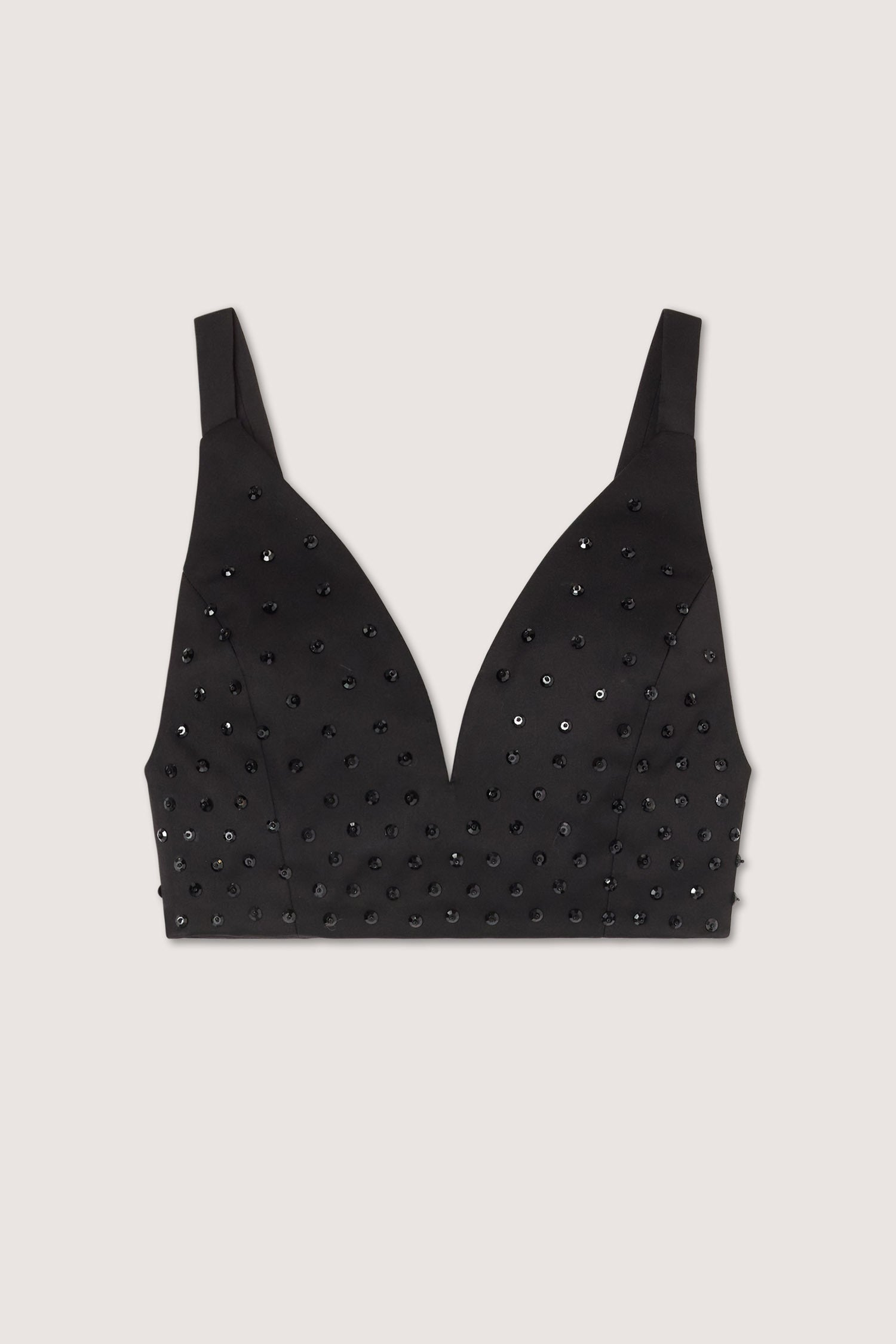 Top in raso con paillettes 1|82b478fe8c805c53b4a708f3e12f2f5a365d99555172db314df8fdf5d8e9e7c6