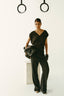 Top scollo a V in viscosa twill 6