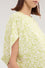 Tulip sleeve top with viscose print