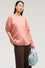 Boxy blouse in lyocell and linen