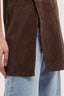 Top lungo con spacco in suede 3