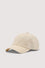 Linen baseball cap with embroidery