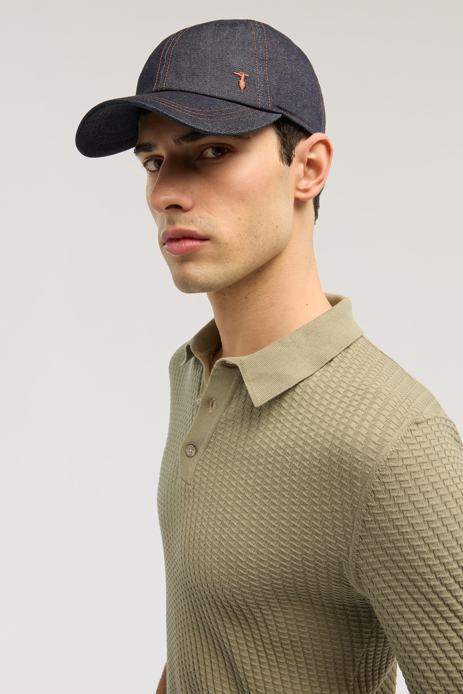 Cappello da baseball in denim con ricamo 5|264713c001036533daf1039159930774e3d1d960e7c1e0989cbadca0571c9459