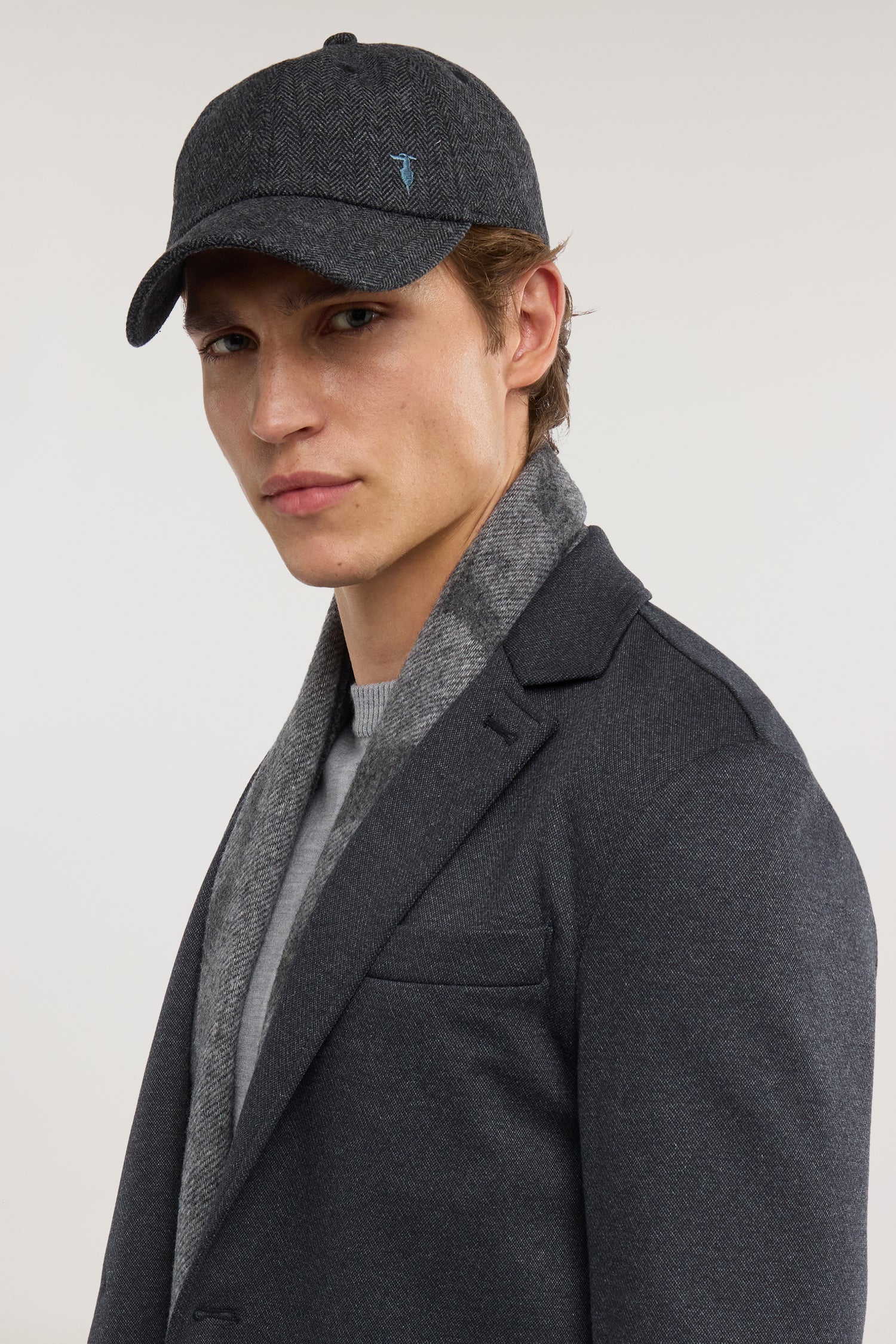 Cappello baseball in lana spina di pesce 2|b9400b98598dfaea45601484ef16e0405606fec90a6bc4172cb1ef377574048d