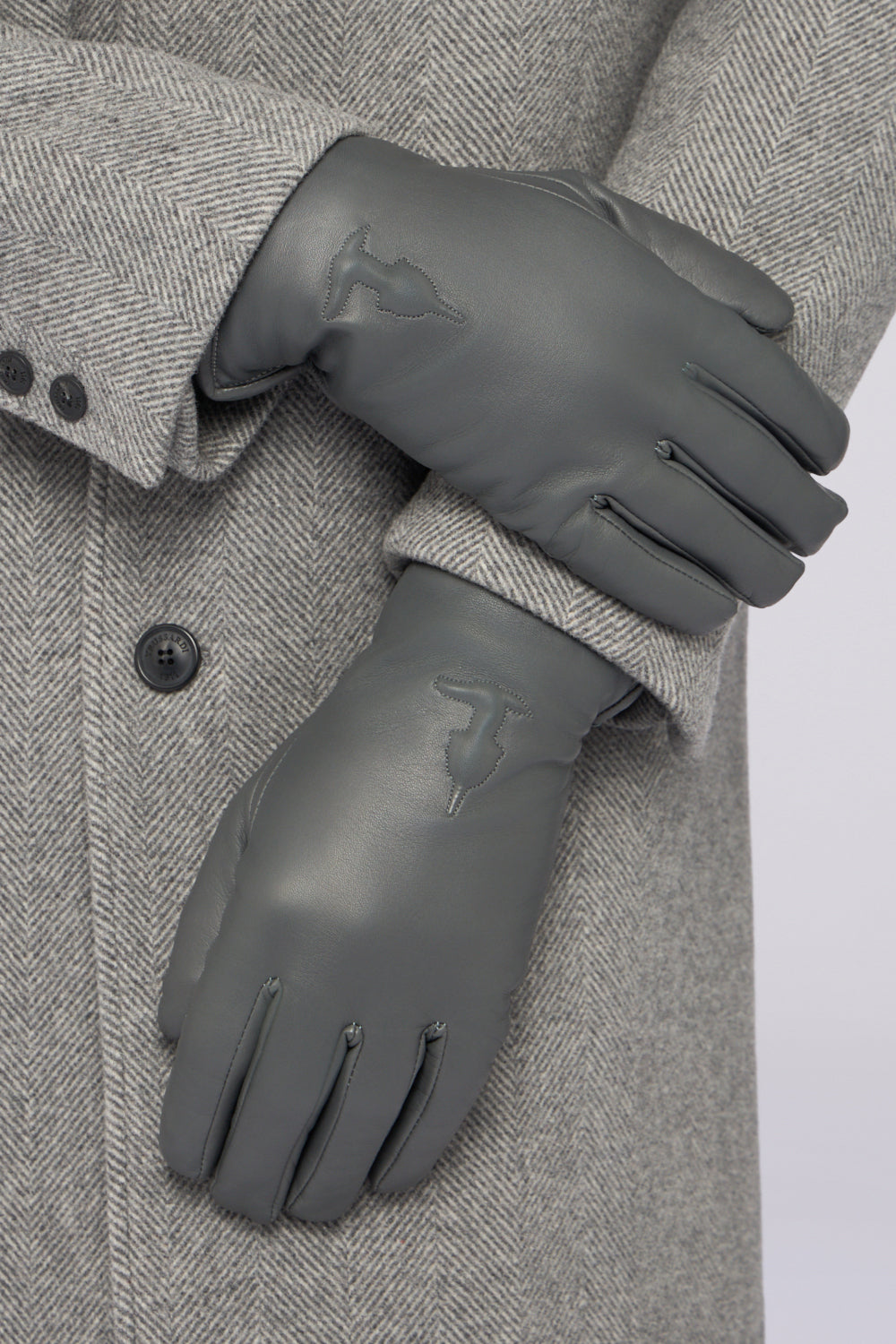 Guanti in nappa con levriero in rilievo 3|fd8fec795a803bfd213a0641b47981a647491ef47c4bd5d1938a30b189ca8240