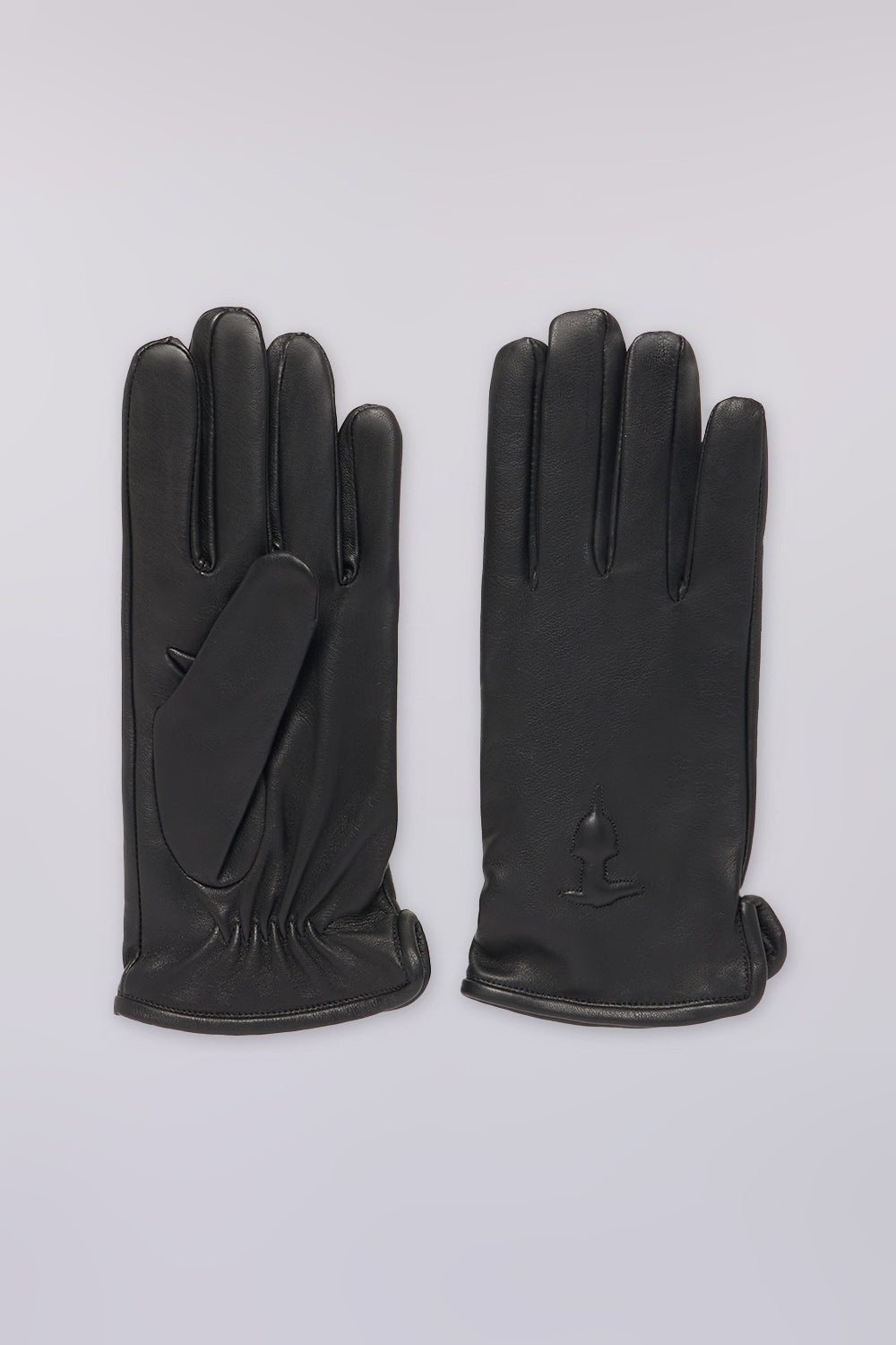 Guanti in nappa con levriero in rilievo 2|9c2bc18192a9ccc75ff89ba10be386448b200530641c6639a53ecb5a49de4bbe