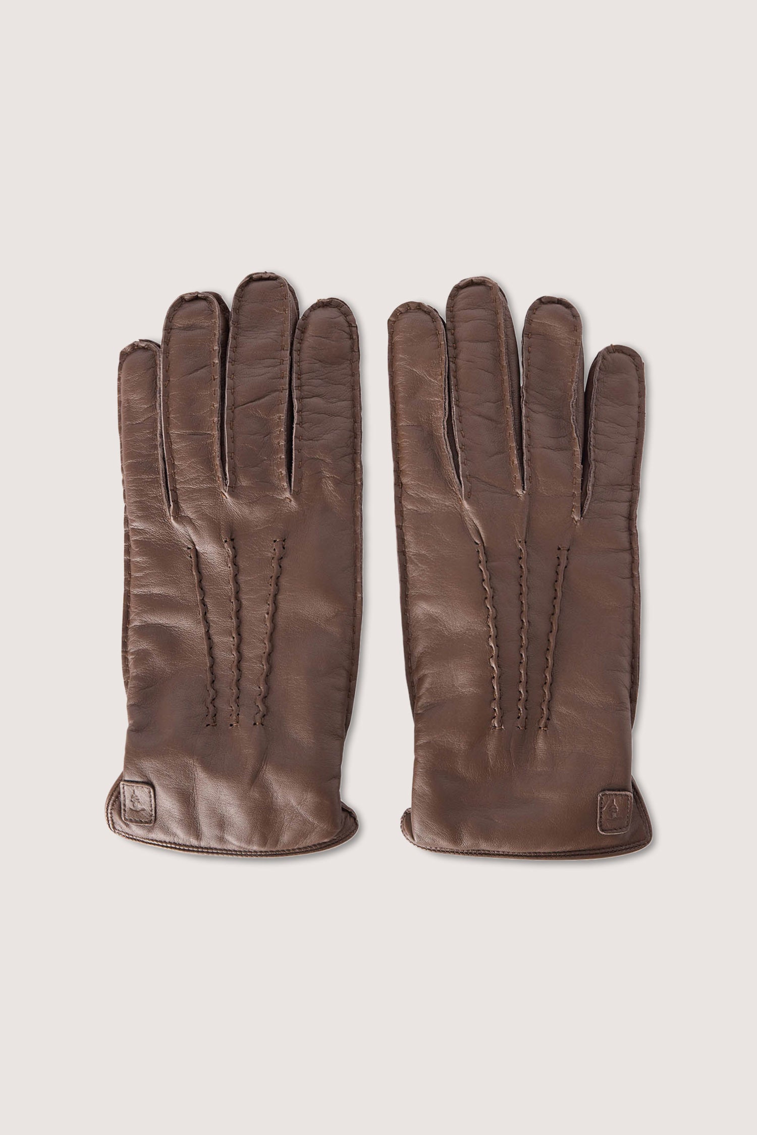 Guanti in pelle martellata con nervature 2|00596731c523b9bdb19ac379f73384d8306b7f5ca6b2c533fa2981a161253115