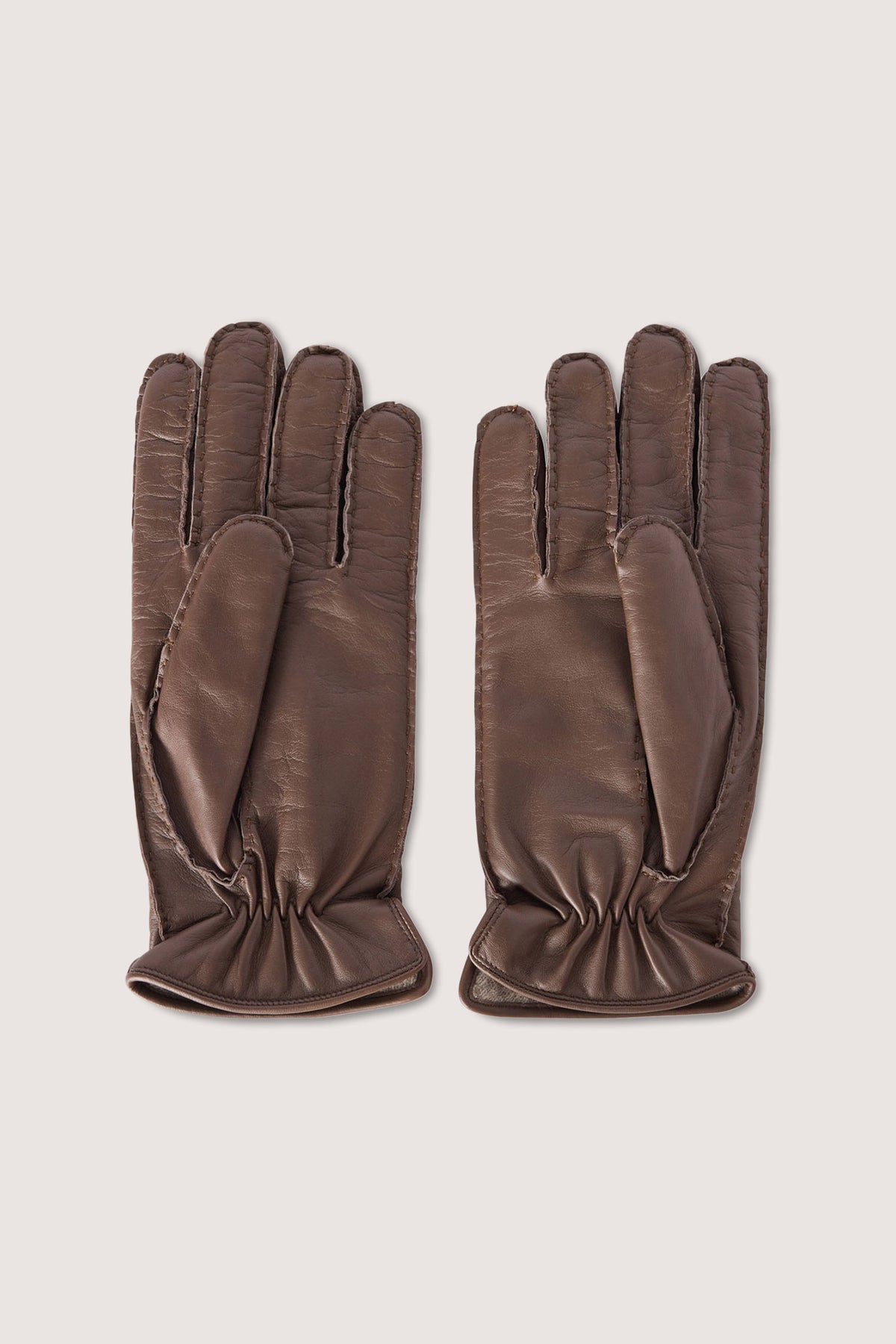 Guanti in pelle martellata con nervature 3|c260eadd259c093fa08eb46052a560a69cea56cc2ba5b6c0e16e08b32a0f5bb7