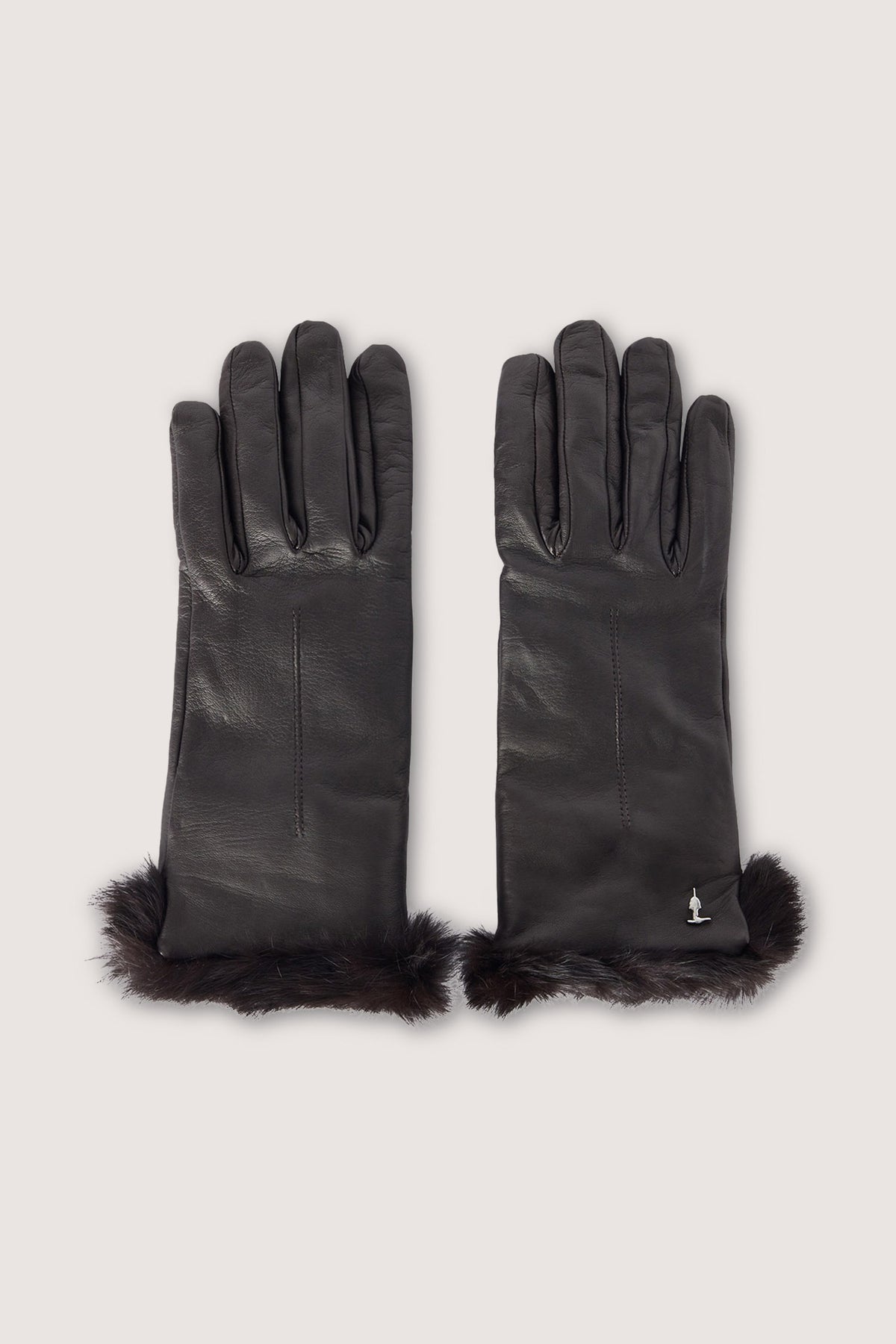 Guanti in nappa con bordo di pelliccia 3|8c6e0027b6f7b5f139316518e823be390f522a4340099a4f47a1acd2d8eaea4e