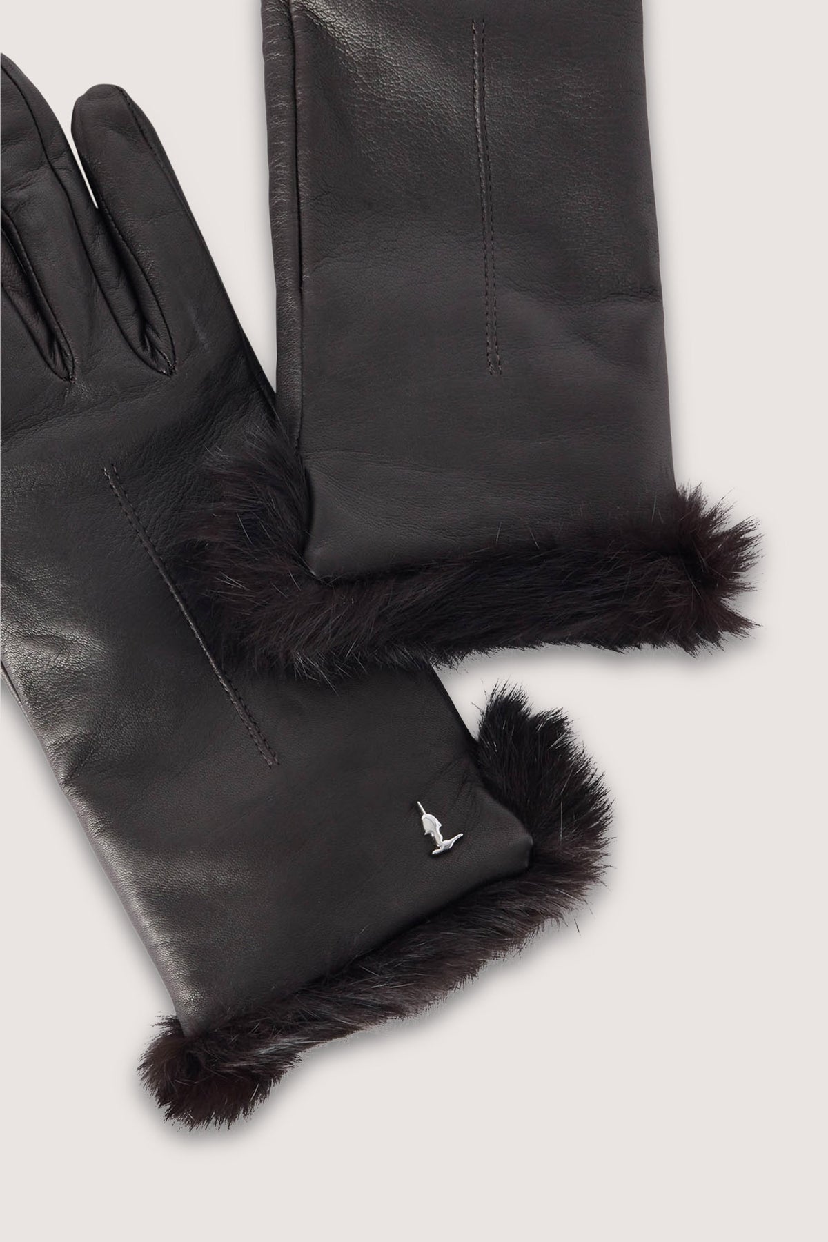 Guanti in nappa con bordo di pelliccia 2|d85c55e13014bb90c0503fa4a8c9b114ef776db134a3fc37cfaea1b1bd1eb780