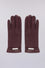 Nappa leather gloves with metallic embellishment