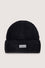 Bonnet en tricot bouclé avec patch logo