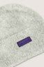 Berretto in maglia bouclé con patch logo 4