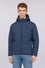 Padded nylon hooded jacket