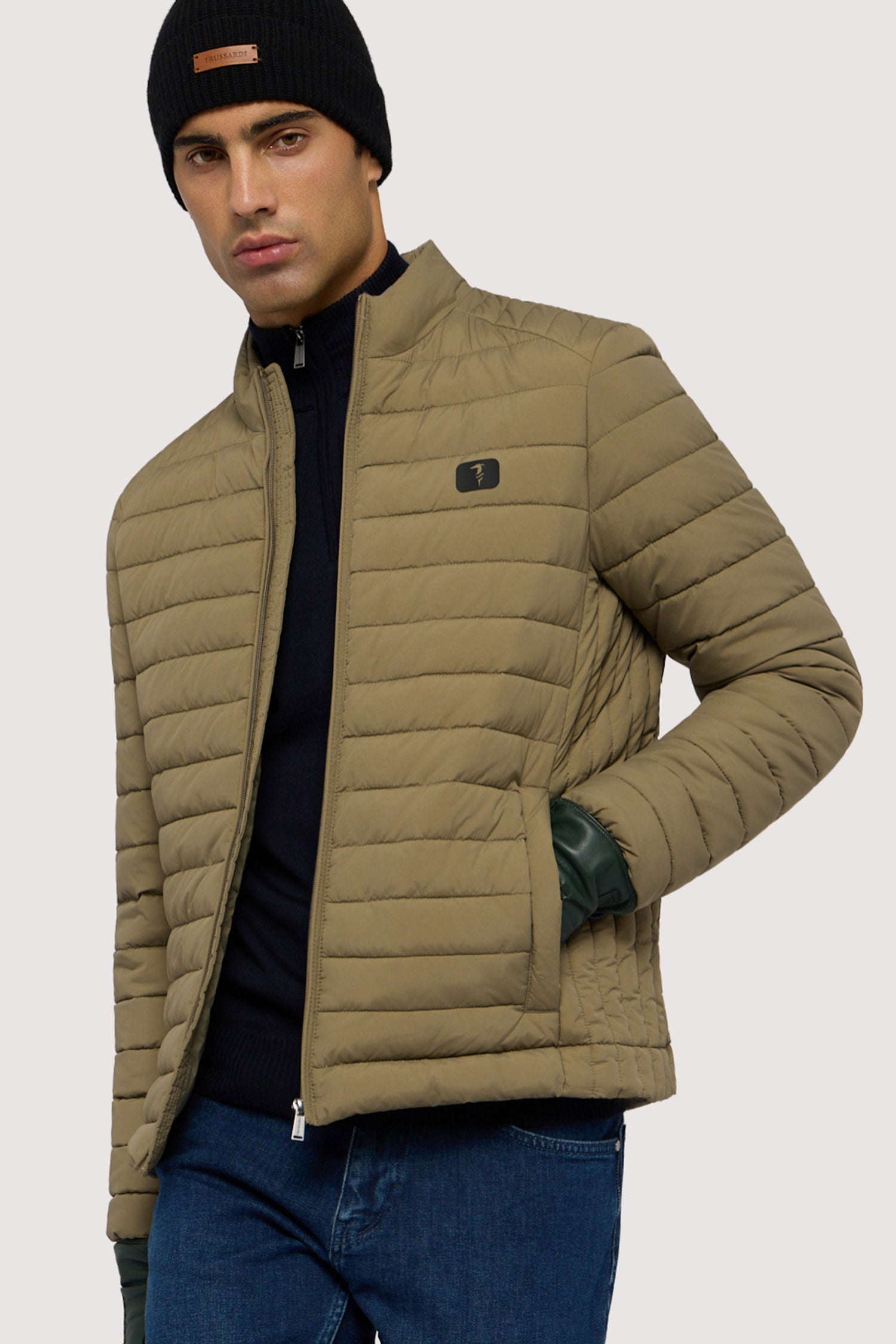 Giacca imbottita in nylon crinkle 3|4a8907c0bcbc86159c0b56ae5ce46a61b32703428941d27c95f06f3596cea264