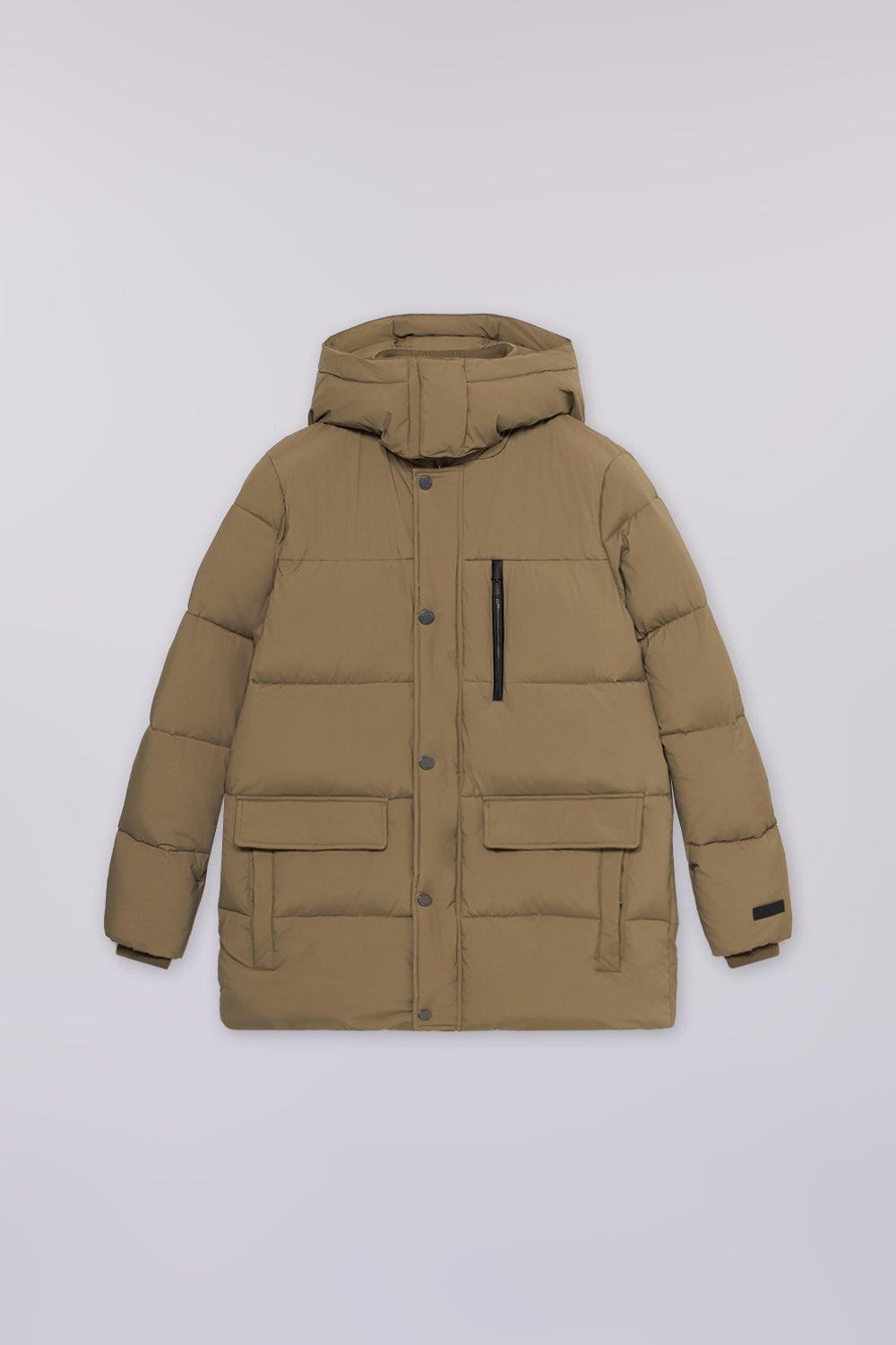 Giacca imbottita con cappuccio in nylon laminato 4|4d9416da7a5b9bf599c6344088d4d45204a291c6c9062fd1b2bec7913b6c7c3e