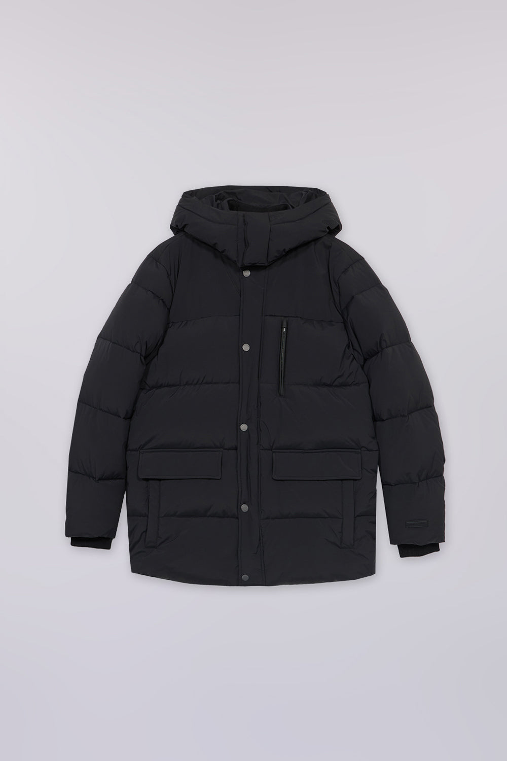 Giacca imbottita con cappuccio in nylon laminato 4|962098055555ec77468b1d7ea70cd7358e23561bd889863f2dbc5ab0d88d4b34