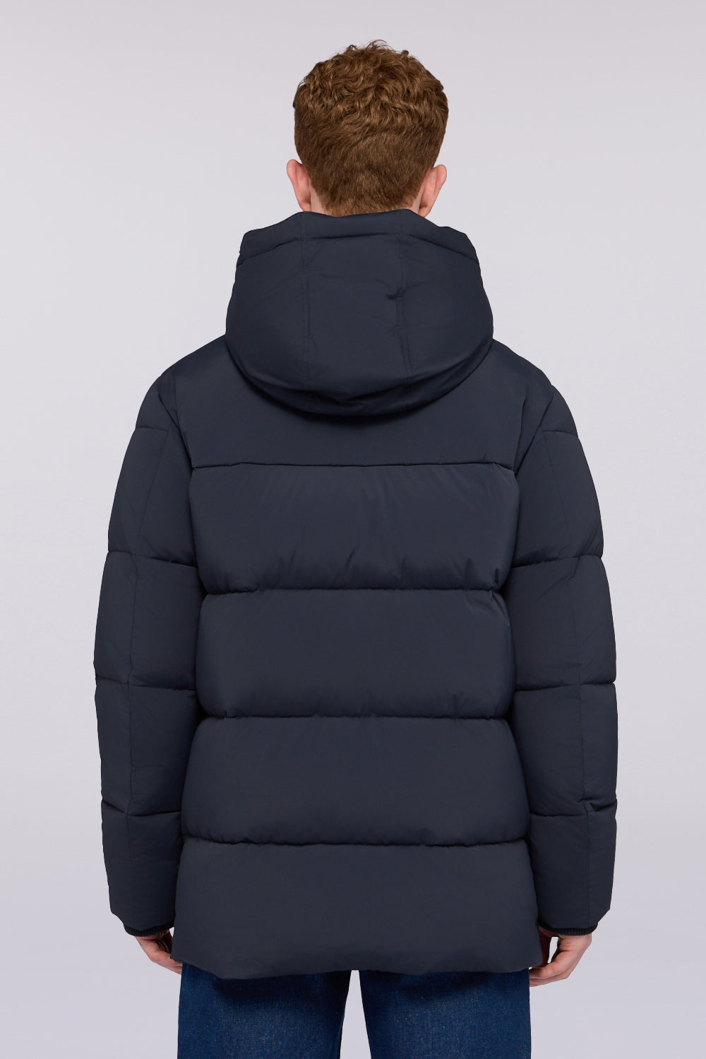 Giacca imbottita con cappuccio in nylon laminato – Trussardi