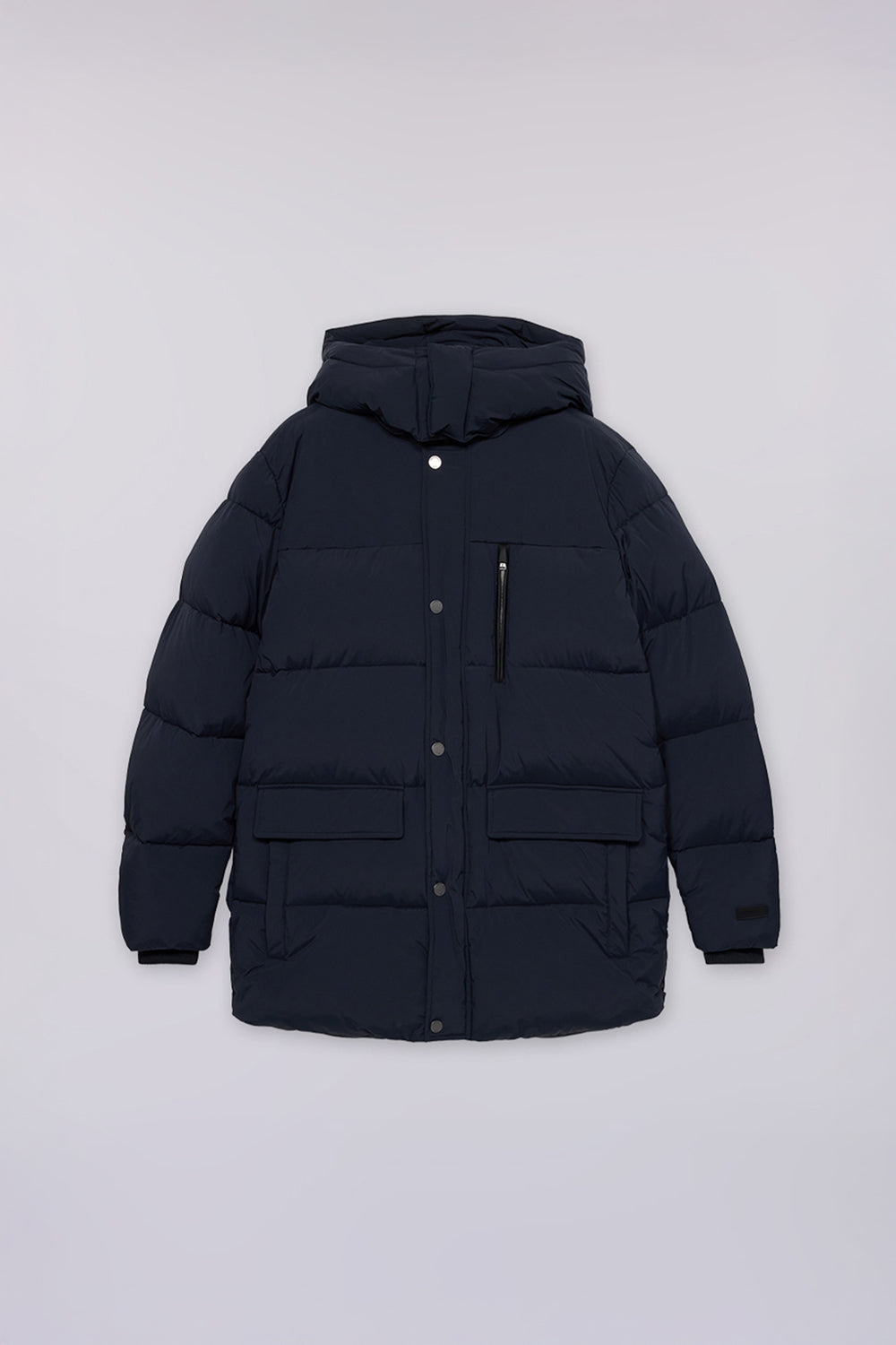 Giacca imbottita con cappuccio in nylon laminato 4|8a5dee7ebedf7b65fe80c725dc1a05c9fe68e50d40d3be3b8c11b26eb4fd59ad