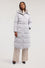 Long Sorona padded jacket with belt