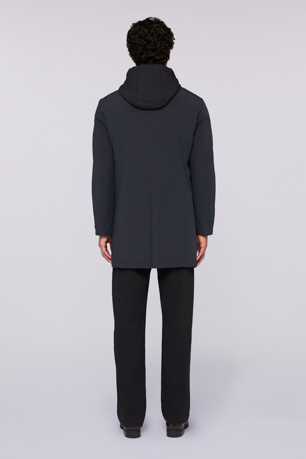 Car coat con cappuccio staccabile in tech poly 3|77d83dfc5d7a9573943e9fdb6e70c7183a98c23998e18ddffdd5051930099ef5