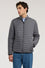 Reversible padded jacket in stretch nylon