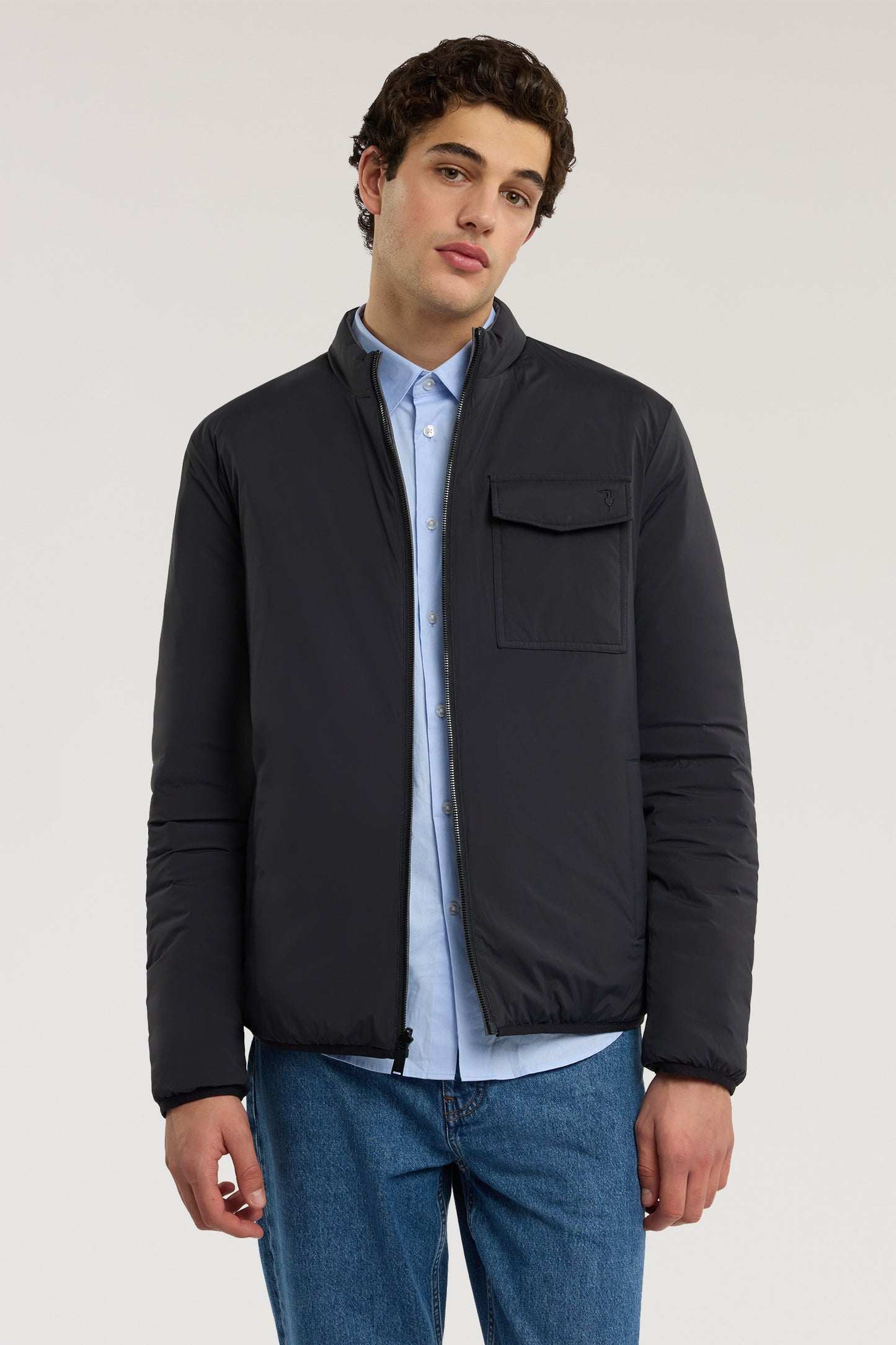 Giacca imbottita reversibile in nylon stretch 5|75f23c5ef5d40a381f886b018be427daecbee2bf603e392133a73e63d5d1169b