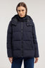 Giacca imbottita linea ad A in nylon cangiante 1
