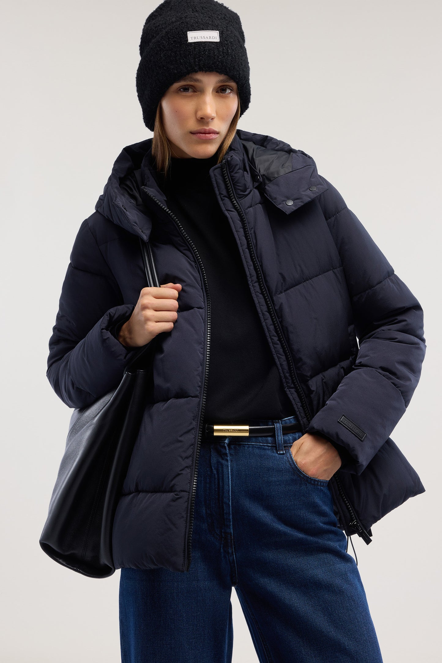 Giacca imbottita linea ad A in nylon cangiante 1|f1ee2e86e793c9cd4e57169cea6525dc19df55f01c48936d8d29fa191f2f5dc9