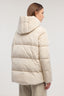 Giacca imbottita linea ad A in nylon cangiante 1