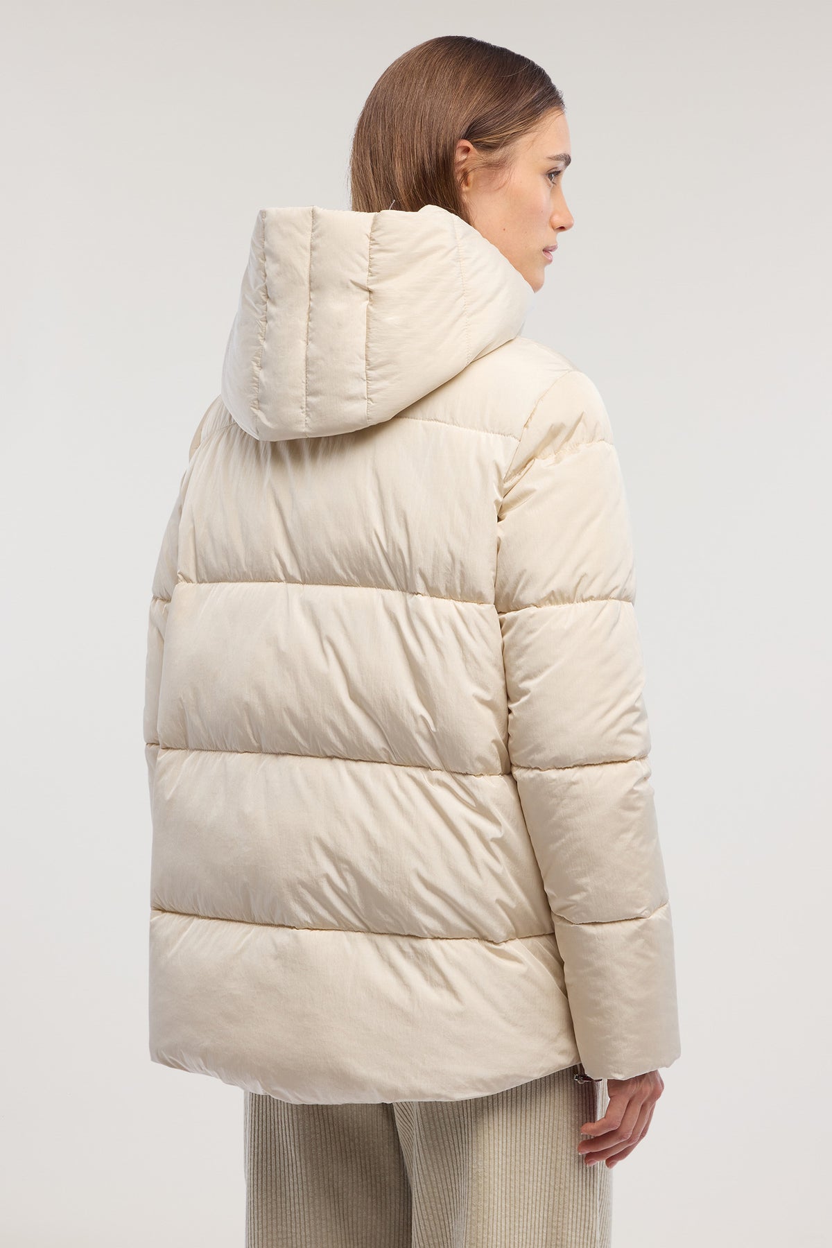 Giacca imbottita linea ad A in nylon cangiante 2|ad8f2256f68b6eee806f1285798333448a55a5cb1b5f4bf5d579a5bafe6b7c64