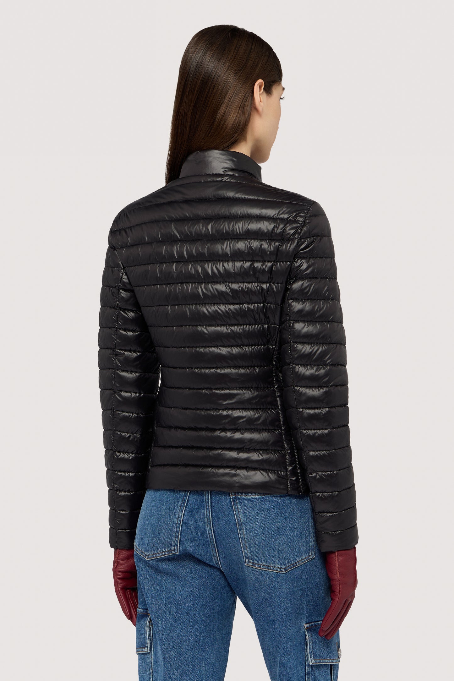 Giacca imbottita in nylon lucido 2|2c814f013be39862bb9e64cddfb70d2866873b45939981718d66fcf30084ec73