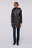 Lange Steppjacke aus glänzendem Nylon
