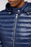 Giacca imbottita lunga in nylon lucido 4