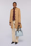Trench trapuntato in nylon opaco con dettagli 1