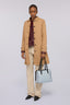 Trench trapuntato in nylon opaco con dettagli 1