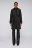 Trench trapuntato in nylon opaco con dettagli 1