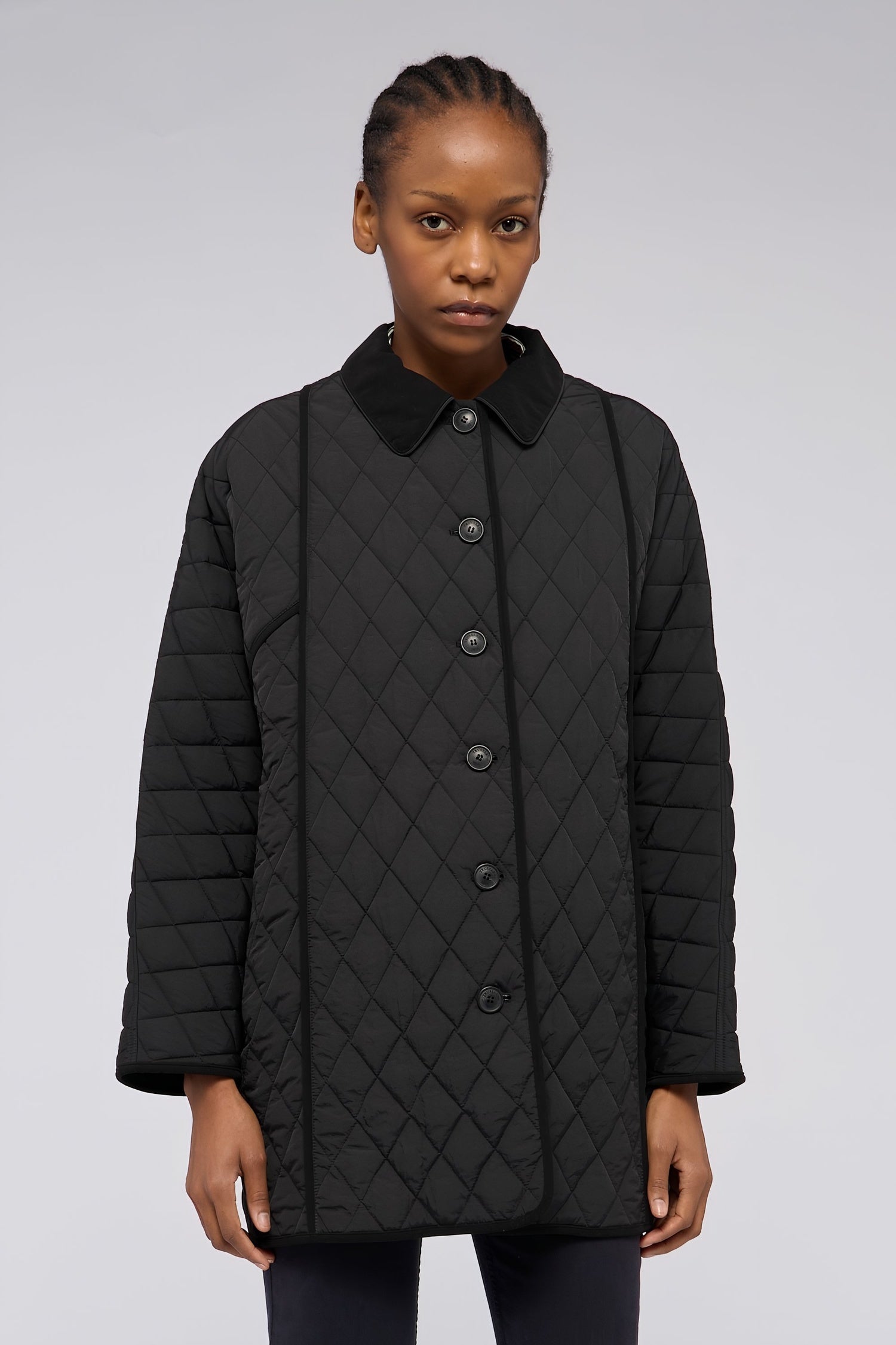 Caban trapuntato in nylon opaco 1|6a983774ec7bd31ca28ee1c627e29046e341983d92ea92a5769157d4cafb3ec4