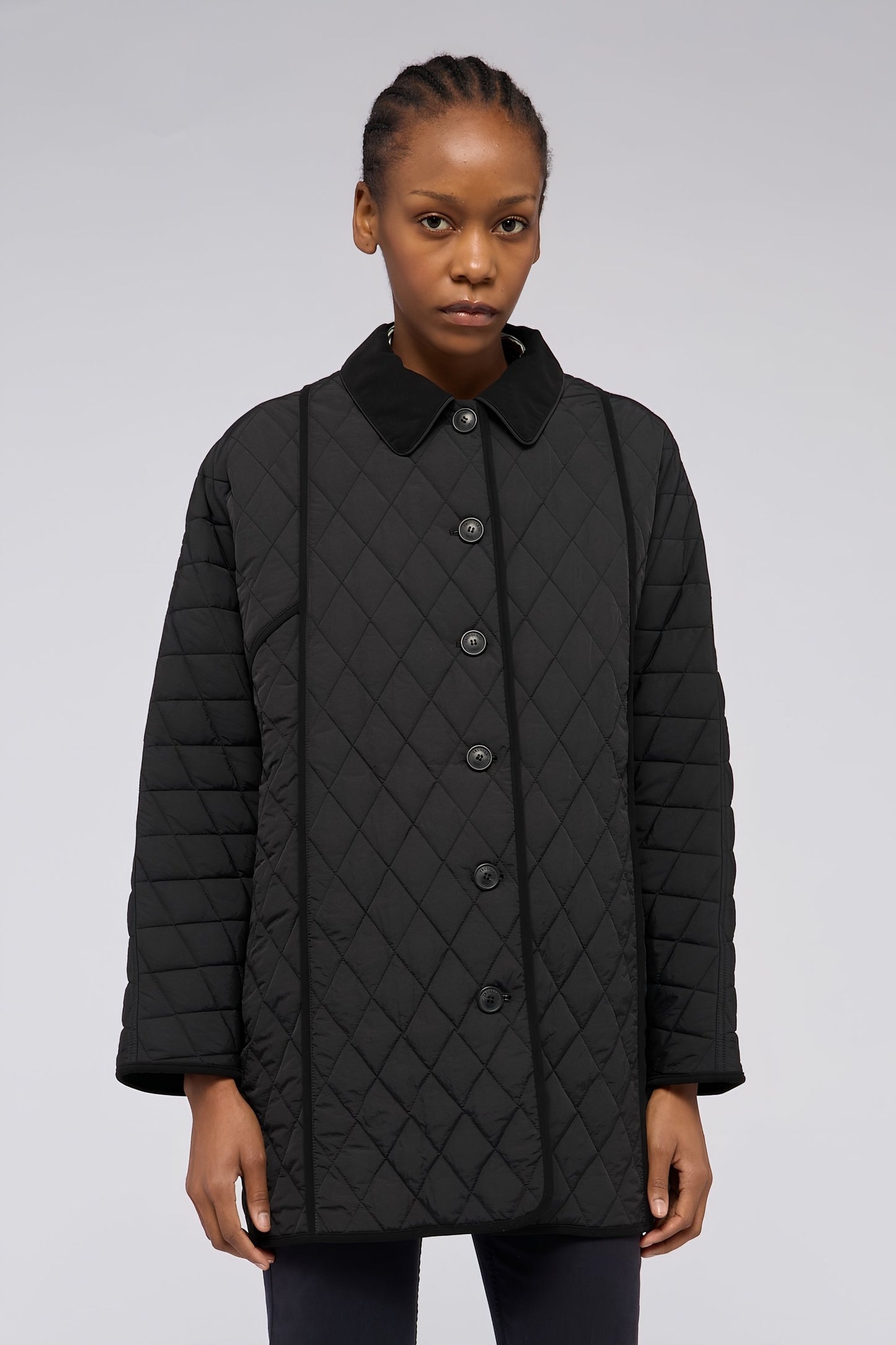 Caban trapuntato in nylon opaco 1|6a983774ec7bd31ca28ee1c627e29046e341983d92ea92a5769157d4cafb3ec4